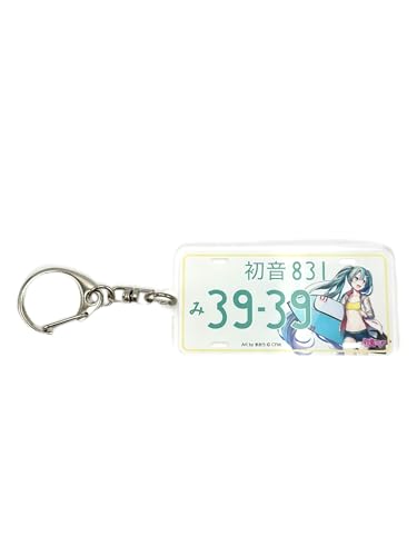 [ダイハツ] 初音ミク コラボカー アクリル キーホルダー (ビーチクルージン ver.) キーチェーン ボーカロイド バッグ 80×60×10mm