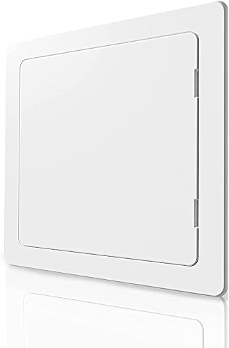 FOEDOY Access Panel for Drywall - 14 x 14 inch - Wall Hole Cover - Access Door - Plumbing Access Panel for Drywall - Heavy Durable Plastic White (14 x 14)