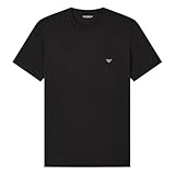 t shirt a x armani exchange COTONE STRETCH Emporio Armani T-Shirt Girocollo da Uomo in Morbido Modal Marrone XL Fit Aderente, Marrone, XL