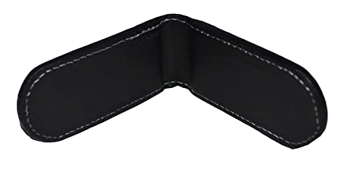 Image of LB LEATHERBOSS Men's New Leather Strong Magnetic Money Clip (XL Black)