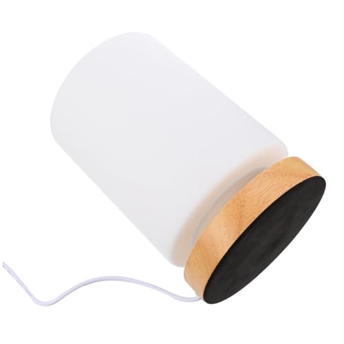 Lámpara de mesa de noche LED con forma de cilindro ajustable con luz cálida y control táctil USB miniatura 5