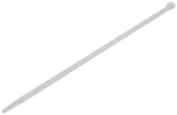 100 PCS/Pack 4" Inch 4 White Network Cable Cord Wire Tie Ties Strap 25 Lbs Zip Nylon