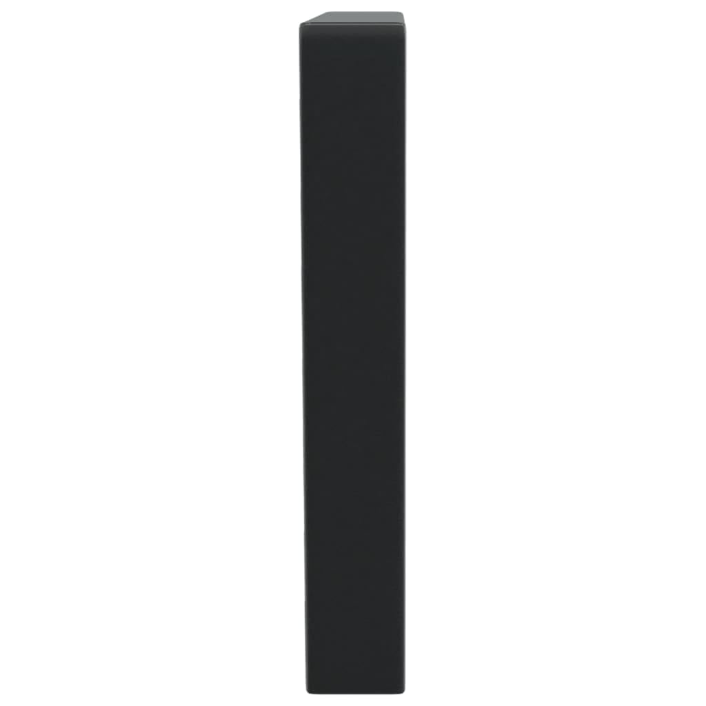 2 Stk. Waschtisch-Halterungen 20 x 50 cm, Trapezförmige Konsole aus Stahl, Schwerlast-Wandhalterung für Waschbecken, Schwarz, DIY Badmöbel