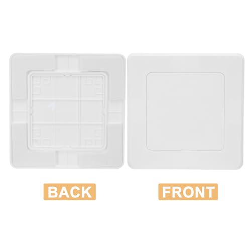 Panel de acceso autoadhesivo 200x200 mm blanco en plástico abs resistente para pared 4