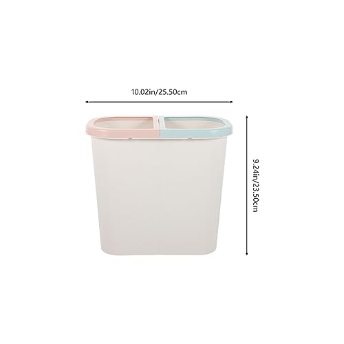 Poubelle double compartiments cuisine compacte 2 sections tri sélectif maison - 6