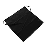 VINTORKY Professionelle Unisex Kochschürze mit Praktischer Tasche Schwarze Bistro Schürze für Damen und Herren für Restaurant und Küchengebrauch Schützend und