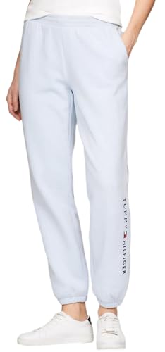 Pantalon de jogging polaire femme Tommy Hilfiger fuselé bleu clair taille XL