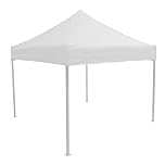 KMDZDZGS Canopy Replacement Roof Covers, UV-Resistant & Waterproof Gazebo Cover, Outdoor Roof Tarpaulin Top Cover for Garden Parties, BBQs, Festivals & Camping (White, 2 x 2 m)