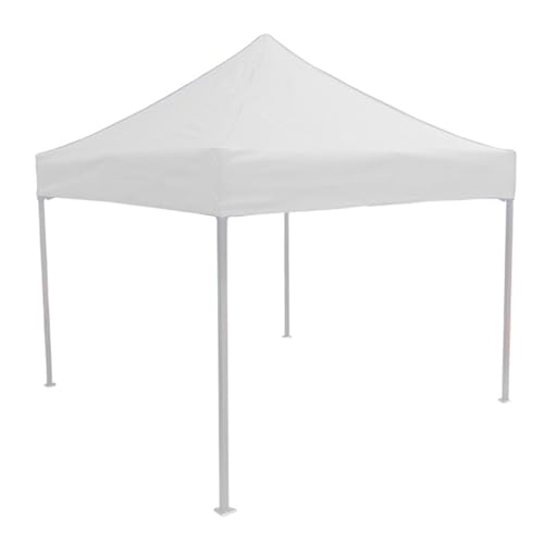 Pavillon Dach, UV- und Wasserbeständig Zeltüberdachung, Im Freien Partyzelt Pavillon-Ersatzdach, Überdachungsabdeckung Ersatzbezug Baldachin für Garten und Camping (Weiß, 3 x 3 m)