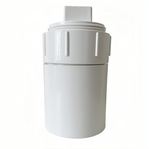 Image of 4-Inch PVC Sewer Cleanout Cap Adapter Fitting, White, with Coupling and Removable Cap, for Drainage and Sewer Systems (4 inches)