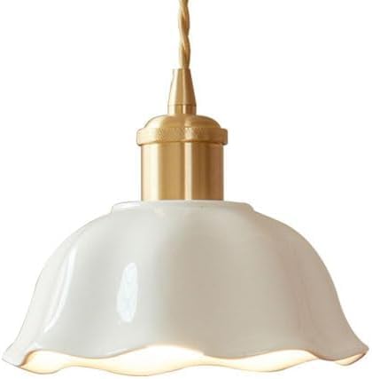 Lampe suspendue céramique artisanale : lustre de plafond au style japonais
