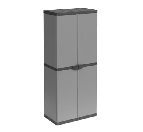 BuyStar Armadio Portascope da Esterno 68x40x165h cm, 2 Ante 3