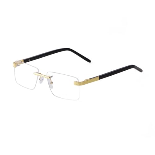 Lunettes de soleil pour hommes carrées et sans monture mode vintage MUTYNE
