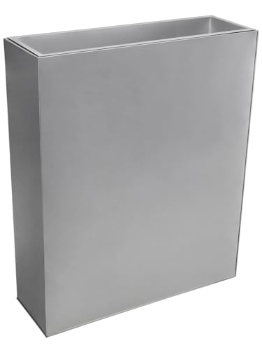 VIVANNO Pflanzkübel Raumteiler Sichtschutz Premium Stahlblech Grau...