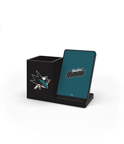SOAR NHL Wireless Charger and Desktop Organizer, San Jose Sharks