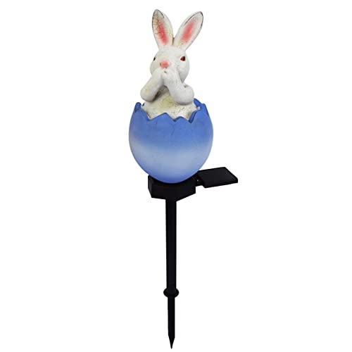 Tengan Luzes solares de ovos de coelho para jardim, luzes solares de gramado, luzes de decoração de