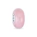 Murano Verre Rond Opaque Solide Rose Pâle Simulé Opale Spacer Charme Perle Pour Femmes Pour Adolescent 925 Argent Sterling