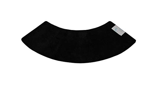 Luxury Quadrant Curved Black Shower Mat (Large)