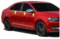 EBAL OTO AKSESUAR Krom Cam  tas  6 par a. 2012  zeri paslanmaz  elik Skoda Rapid ile uyumlu