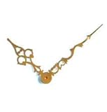 Uhrzeiger, Metall, Messing Antik, 60 - 42mm