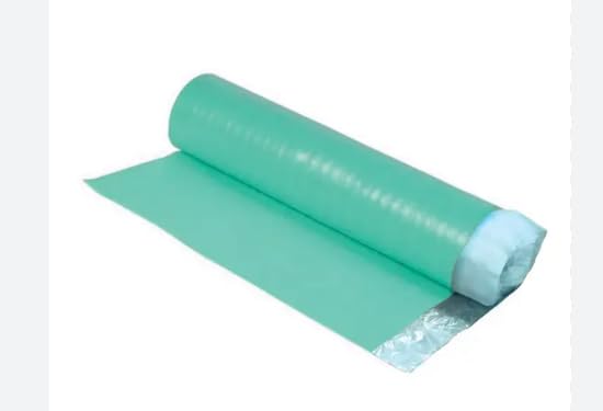 15m2 - 3mm Green Underlay | Acoustic Overlap Vapour Barrier Membrane for Wood or Laminate Flooring