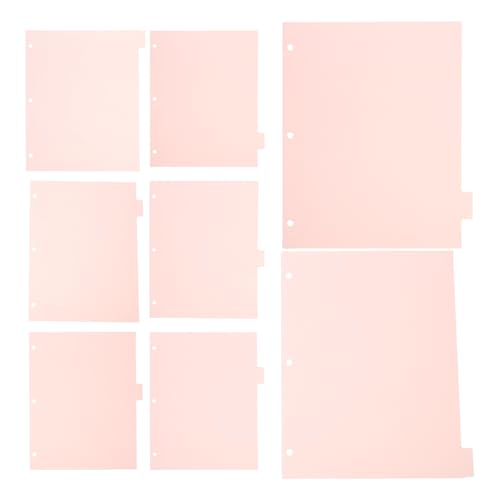 Separadores de carpetas A4 de 6 anillas con pestañas Alipis rosa