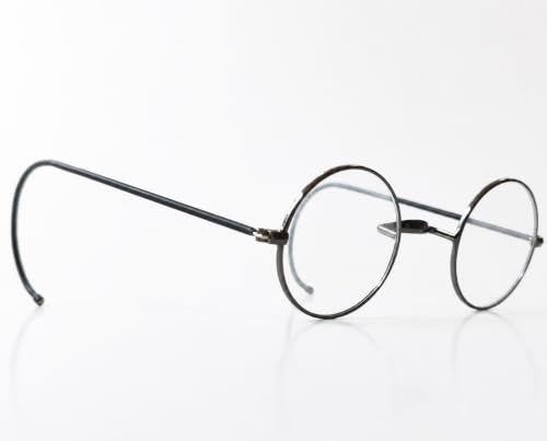 Image of Agstum Retro Small Round Optical Rare Wire Rim Eyeglasses Frame