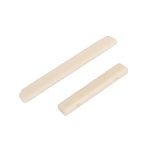ibasenice Classical Guitar Nut Saddle Set Gl72 Plastic Replacement Easy to Cut Enhance Sound Quality