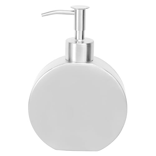 BRIGHTFUFU 1Pc Stainless Steel Lotion Dispenser Pump Bottle Liquid Container for Creams Massage Lotions and Hand Soap Leak Resistant Design Versatile Use