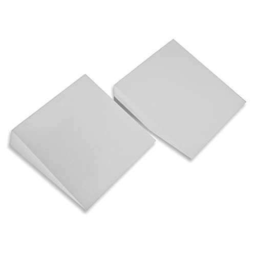 12" Foam Incline Stretch Wedge - Set of 2 - By Trademark Innovations (Dove Gray)