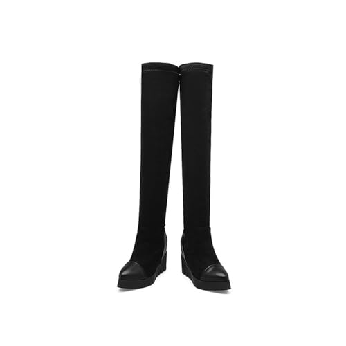 Bottes au-dessus du genou à talons plats idéales pour vos sorties citadines