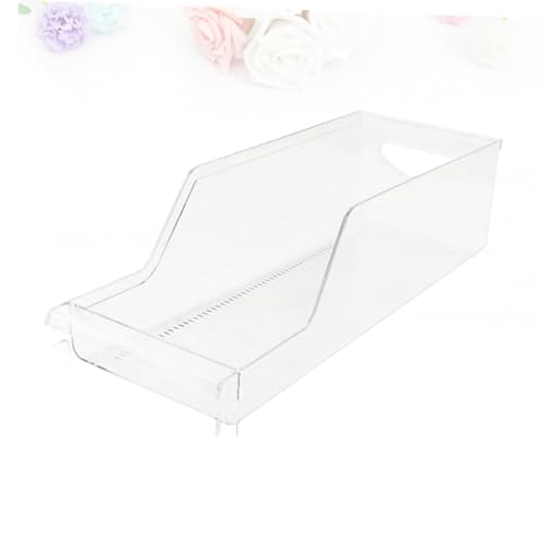 COLLBATH Beverage Can Dispenser Storage Box Clear Stackable Beverage Storage Rack for Refrigerator and Pantry Food-grade Material Organizes Neat and Space-saving