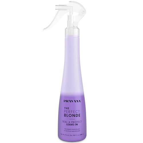 Pravana The Perfect Blonde Seal & Protect Leave-In Conditioner | Neutralizes Brassy, Yellow Tones |...