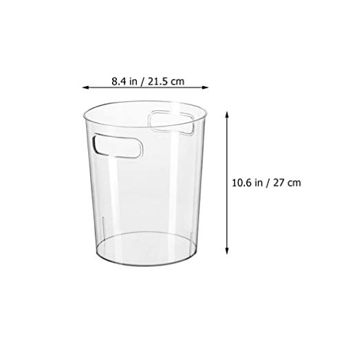 Caneca de basura plástica transparente rectangular 27x21.5 cm miniatura 5