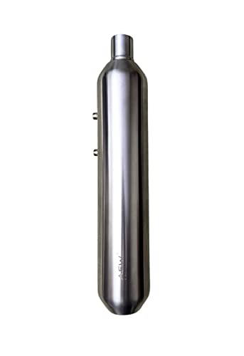 Image of TE 202 EXHAUST FOR SUPER METEOR STAINLESS STEEL MATT