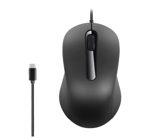 Ratón óptico tipo C ligero para solucionar la falta de puertos USB en tu portátil