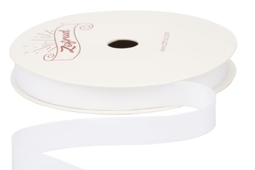 Zofrud White Cotton Ribbon - 9mm x 9 Meters - Ideal for Gift Wrapping, Sewing, and Crafts - Image 2