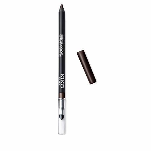 KIKO Milano Intense Colour Long Lasting Eyeliner 06, intensiver und gleitender Außenstift mit langer Lebensdauer, 06 Mat Ebony