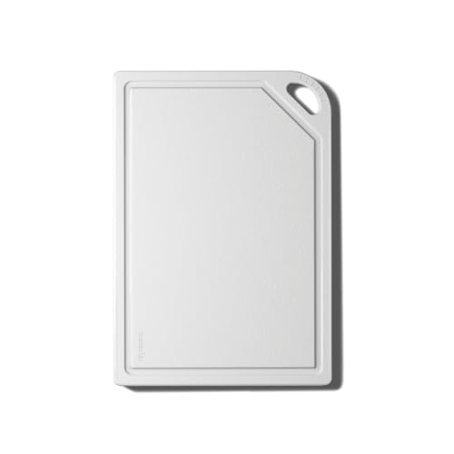The MK Free Board - Large Plant-Based Cutting Board, Dishwasher-Safe with Juice Groove and Free of Permanent Microplastics (Cloud)