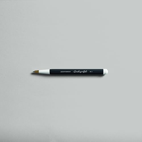 Image of LEUCHTTURM1917 Gel Pen Drehgriffel No.1 Black | Document Proof Black Ink, Twist Mechanism, Drehgriffel No. 1, 0.5mm Tip, Smooth Writing, Gift