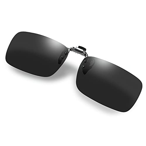 Tofox Lunettes de Soleil Polarisées Clip Flip Up Polarisation Clip on Lunettes pour lunettes de myopie extérieure/conduite/pêche Cover