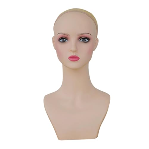 Maniquí de PVC resistente para exhibir pelucas y gorros en tiendas, Style D 7