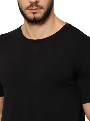 Image of T-Shirt for Men - 100% Cotton Casual T-Shirt | Half Sleeve, Round Neck 4 Way Stretch Fabric | Slim Fit T-Shirt