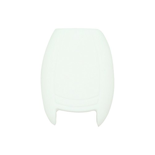 BROVACS Silicone Cover Protector Case Holder Skin Jacket Compatible with MERCEDES BENZ Smart Remote Key Fob 3 4 Button CV9950 White - Image 3