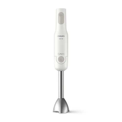 Mescolatura rapida ed efficace: minipimer elettrico con un potente motore da 650 W – e fino a 15.000 rotazioni al minuto – per preparare ogni giorno pasti sani e fatti in casa