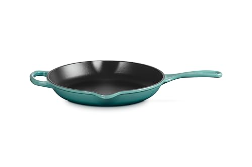 Image of Le Creuset Enameled Cast Iron Signature Round Skillet, 10.25 inch, Riviera