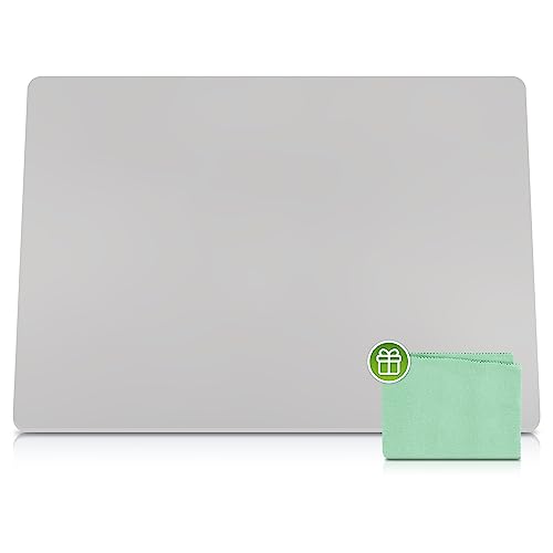 Image of Large Silicone Mat 28 inch x 20 inch Thick Heat Resistant, Kitchen Counter Mat Waterproof - Coffee Machine, Glass Top Stove Cover Countertop Protector for Air Fryer, Baking (Semi-Translucent)