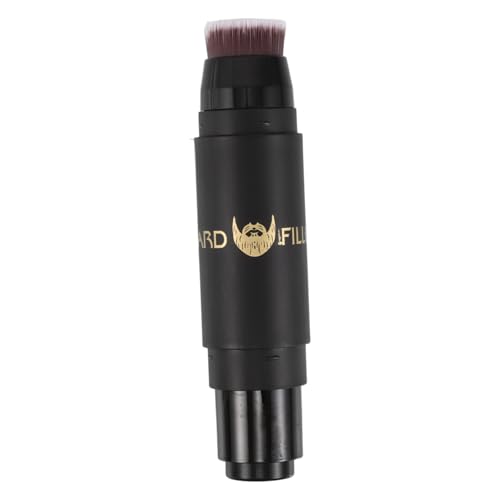 Beaupretty Cepillo de crema y palo de barba teñido. relleno seguro para dar forma a la barba bolígrafo color barba barra de relleno de barba de belleza relleno de lápiz de barba nylon Black