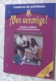 Paperback Ven conmigo-Cuaderno de actividades-Teacher's Edition with Overprinted Answers-Spanish 3 [Spanish] Book