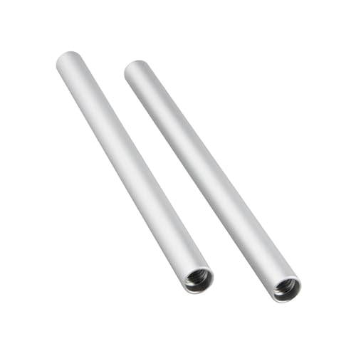 Image of 2Pcs Aluminum Alloy 15MM Camera Guide Rods 20CM, Silver